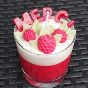 Bougie Fraise Merci