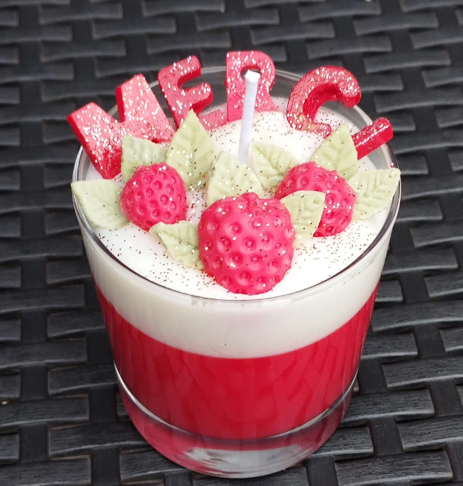 Bougie Fraise Merci